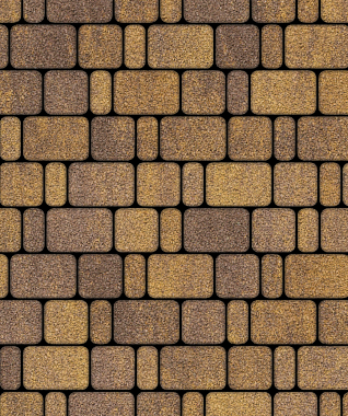 Тротуарная плитка КЛАССИКО - Листопад гранит Янтарь, комплект из 3 видов плит