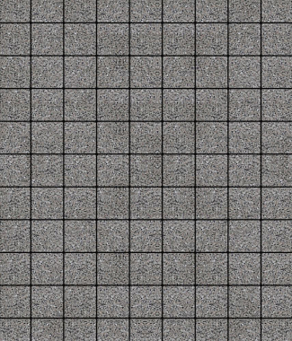 Тротуарная плитка КВАДРАТ - Стоунмикс кремовый с черным