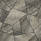 Тротуарная плитка ОРИГАМИ - Листопад гранит Антрацит, комплект из 6 видов плит