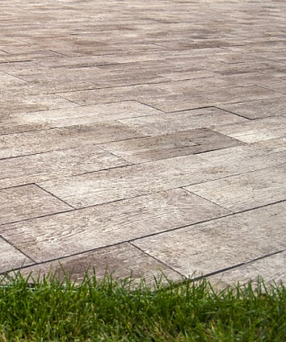 Тротуарная плитка СТОУНВУД - Стоунвуд Орех, комплект из 4 видов плит