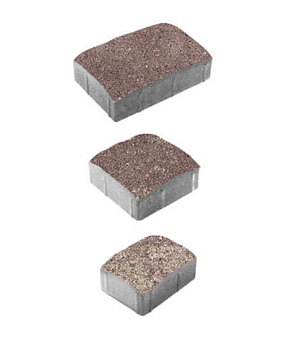 Тротуарная плитка УРИКО - Искусственный камень Плитняк, комплект из 3 видов плит