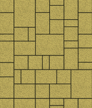 Тротуарная плитка МЮНХЕН - Гранит Желтый, комплект из 4 видов плит