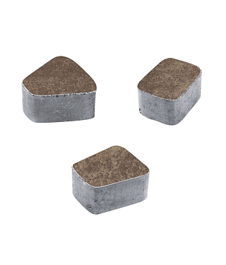 Тротуарная плитка КЛАССИКО - Листопад гладкий Хаски, комплект из 3 видов плит