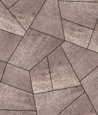 Тротуарная плитка ОРИГАМИ - Искусственный камень Плитняк, комплект из 6 видов плит