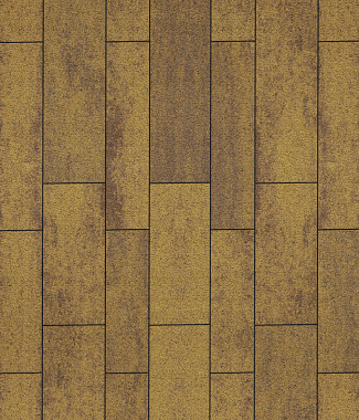 Тротуарная плитка ПАРКЕТ - Листопад гранит Янтарь, комплект из 4 видов плит