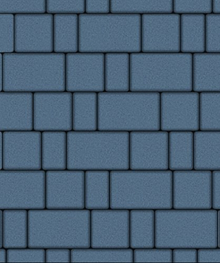 Тротуарная плитка СТАРЫЙ ГОРОД - Стандарт Синий, комплект из 3 видов плит