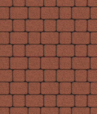 Тротуарная плитка КЛАССИКО - Гранит Красный, комплект из 2 видов плит