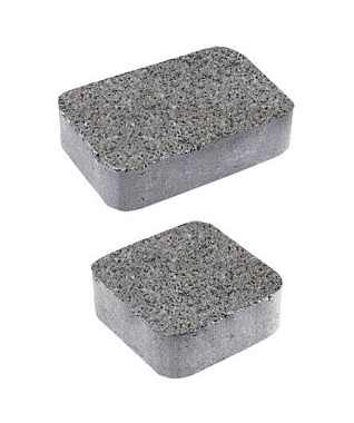 Тротуарная плитка КЛАССИКО - Стоунмикс Кремовый с черным, комплект из 2 видов плит