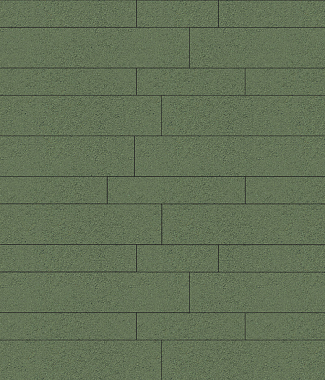 Тротуарная плитка ПАРКЕТ - Стандарт Зеленый, комплект из 6 видов плит