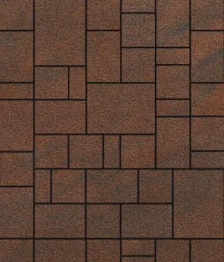 Тротуарная плитка МЮНХЕН - Листопад гладкий Клинкер, комплект из 4 видов плит