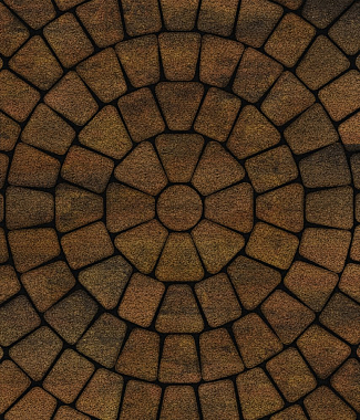 Тротуарная плитка КЛАССИКО - Листопад гранит Саванна, комплект из 3 видов плит