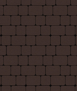 Тротуарная плитка КЛАССИКО - Стандарт Коричневый, комплект из 2 видов плит