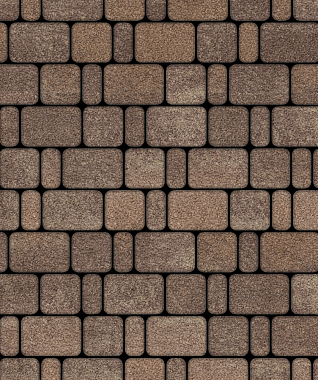 Тротуарная плитка КЛАССИКО - Листопад гранит Хаски, комплект из 3 видов плит