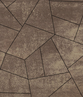 Тротуарная плитка ОРИГАМИ - Листопад гладкий Хаски, комплект из 6 видов плит