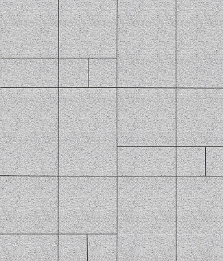 Тротуарная плитка Грандо - Гранит Белый, комплект из 4 видов плит