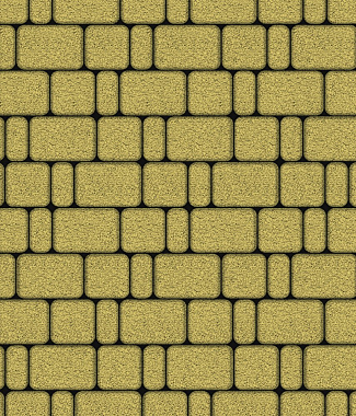 Тротуарная плитка КЛАССИКО - Гранит Желтый, комплект из 3 видов плит