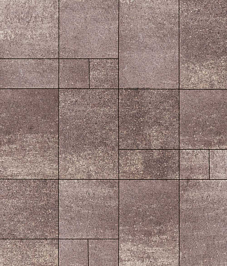 Тротуарная плитка Грандо - Искусственный камень Плитняк, комплект из 4 видов плит