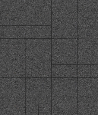 Тротуарная плитка Грандо - Стандарт Серый, комплект из 4 видов плит