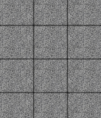 Тротуарная плитка КВАДРАТ - Гранит Серый с черным