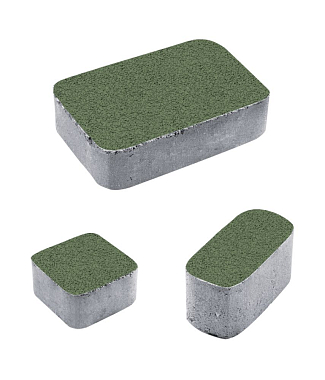 Тротуарная плитка КЛАССИКО - Гранит Зеленый, комплект из 3 видов плит