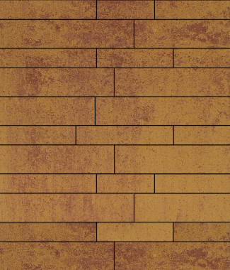 Тротуарная плитка ПАРКЕТ - Листопад гладкий Каир, комплект из 6 видов плит