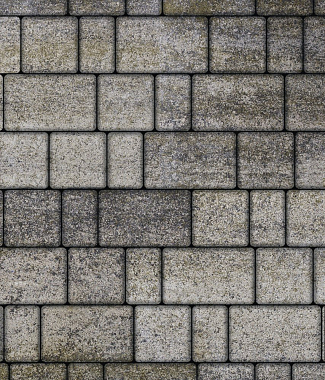 Тротуарная плитка СТАРЫЙ ГОРОД - Искусственный камень Габбро, комплект из 3 видов плит