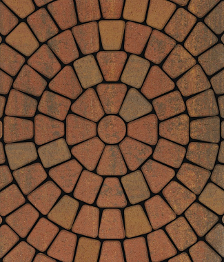 Тротуарная плитка КЛАССИКО - Листопад гладкий Арабская ночь, комплект из 3 видов плит