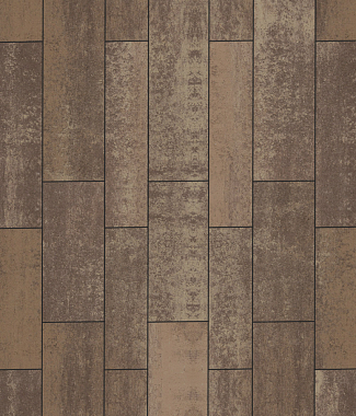 Тротуарная плитка ПАРКЕТ - Листопад гладкий Хаски, комплект из 4 видов плит