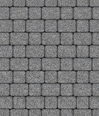 Тротуарная плитка КЛАССИКО - Гранит Серый с черным, комплект из 2 видов плит