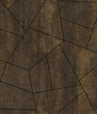 Тротуарная плитка ОРИГАМИ - Листопад гранит Мокко, комплект из 6 видов плит