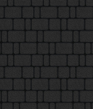 Тротуарная плитка КЛАССИКО - Гранит Черный, комплект из 3 видов плит