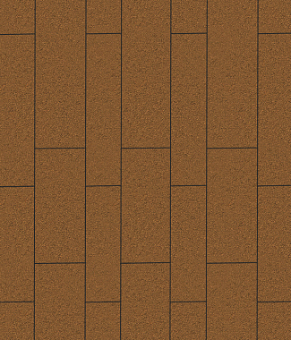 Тротуарная плитка ПАРКЕТ - Стандарт Оранжевый, комплект из 4 видов плит