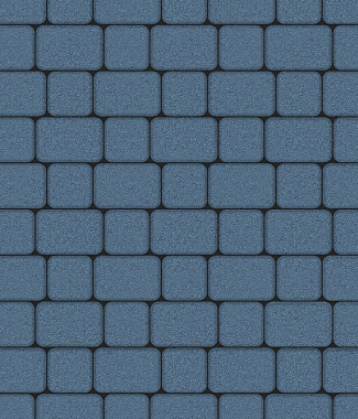 Тротуарная плитка КЛАССИКО - Стандарт Синий, комплект из 2 видов плит