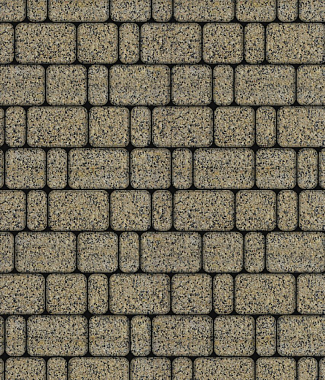 Тротуарная плитка КЛАССИКО - Гранит Желтый с черным, комплект из 3 видов плит