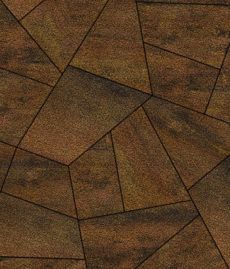 Тротуарная плитка ОРИГАМИ - Листопад гранит Саванна, комплект из 6 видов плит
