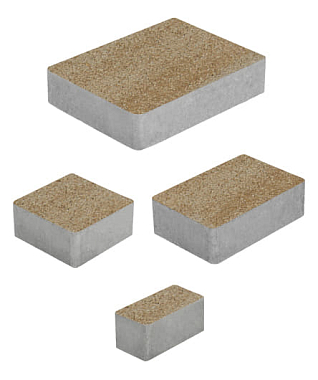 Тротуарная плитка МЮНХЕН - Искусственный камень Степняк, комплект из 4 видов плит