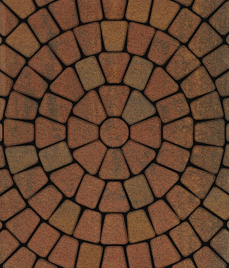 Тротуарная плитка КЛАССИКО - Листопад гранит Арабская ночь, комплект из 3 видов плит