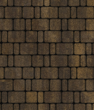 Тротуарная плитка КЛАССИКО - Листопад гранит Мокко, комплект из 3 видов плит