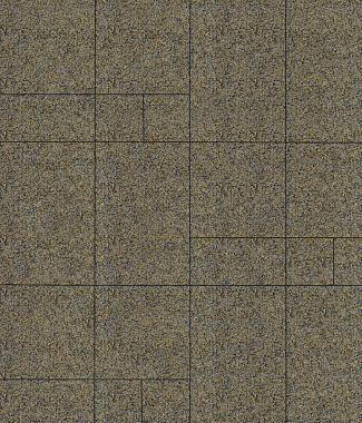 Тротуарная плитка Грандо - Гранит Желтый с черным, комплект из 4 видов плит
