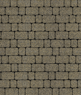 Тротуарная плитка АРЕНА - Гранит желтый с черным