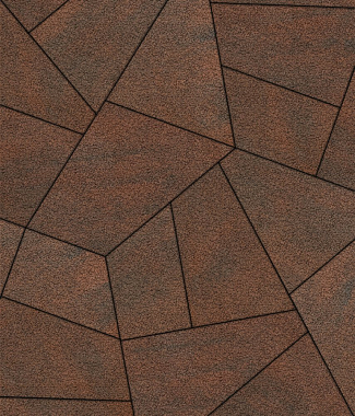 Тротуарная плитка ОРИГАМИ - Листопад гранит Клинкер, комплект из 6 видов плит