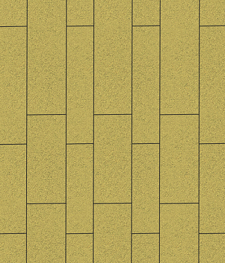 Тротуарная плитка ПАРКЕТ - Стандарт Желтый, комплект из 4 видов плит
