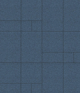 Тротуарная плитка Грандо - Гранит Синий, комплект из 4 видов плит